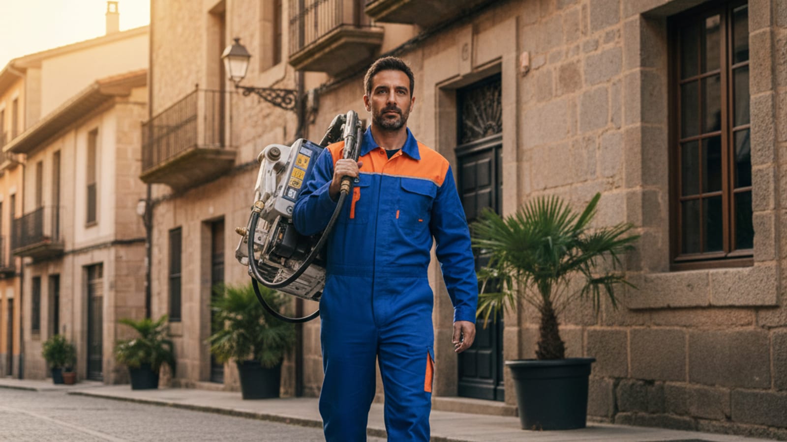 Equipo de Gironatasc atendiendo una urgencia de desatasco en Girona